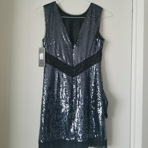 New dress BCBG sequins party sexy shiny - Picture 4 of 4